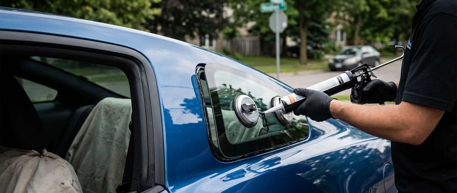 Quarter Glass Replacement for Ford Mustang 2005-2014 by Alexwindshield