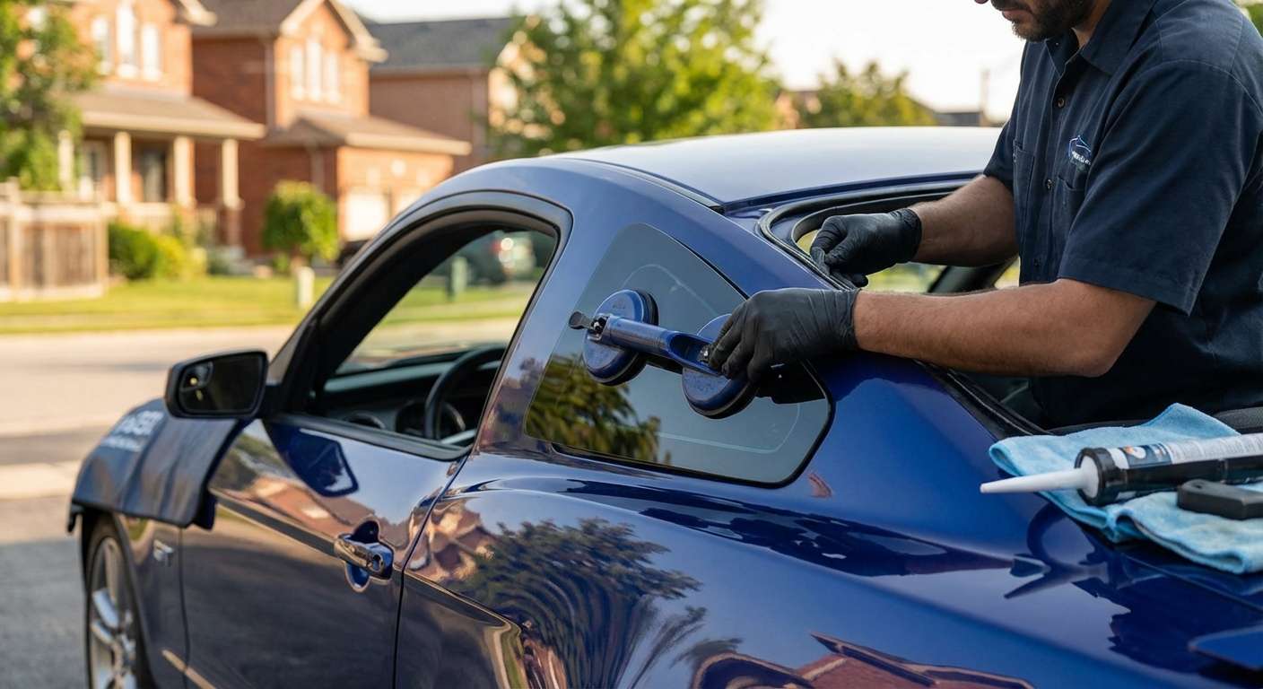 Vent Glass Replacement for Ford Mustang 2005-2014 by Alexwindshield