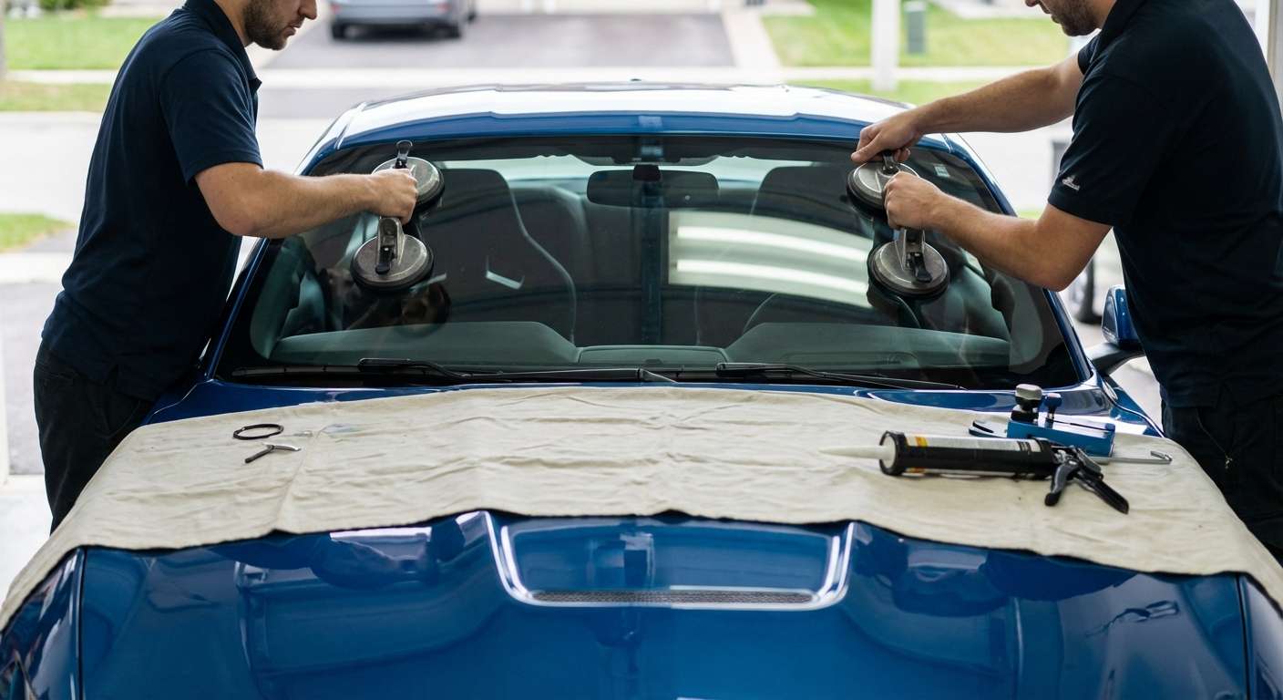 Windshield Replacement for Ford Mustang 2015-2023 by Alexwindshield