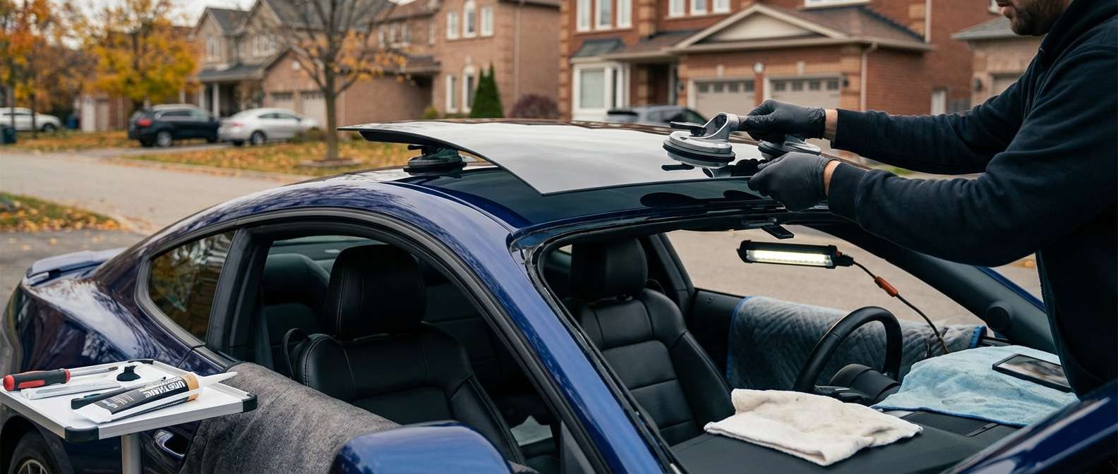 Sunroof Replacement for Ford Mustang 2015-2023 by Alexwindshield
