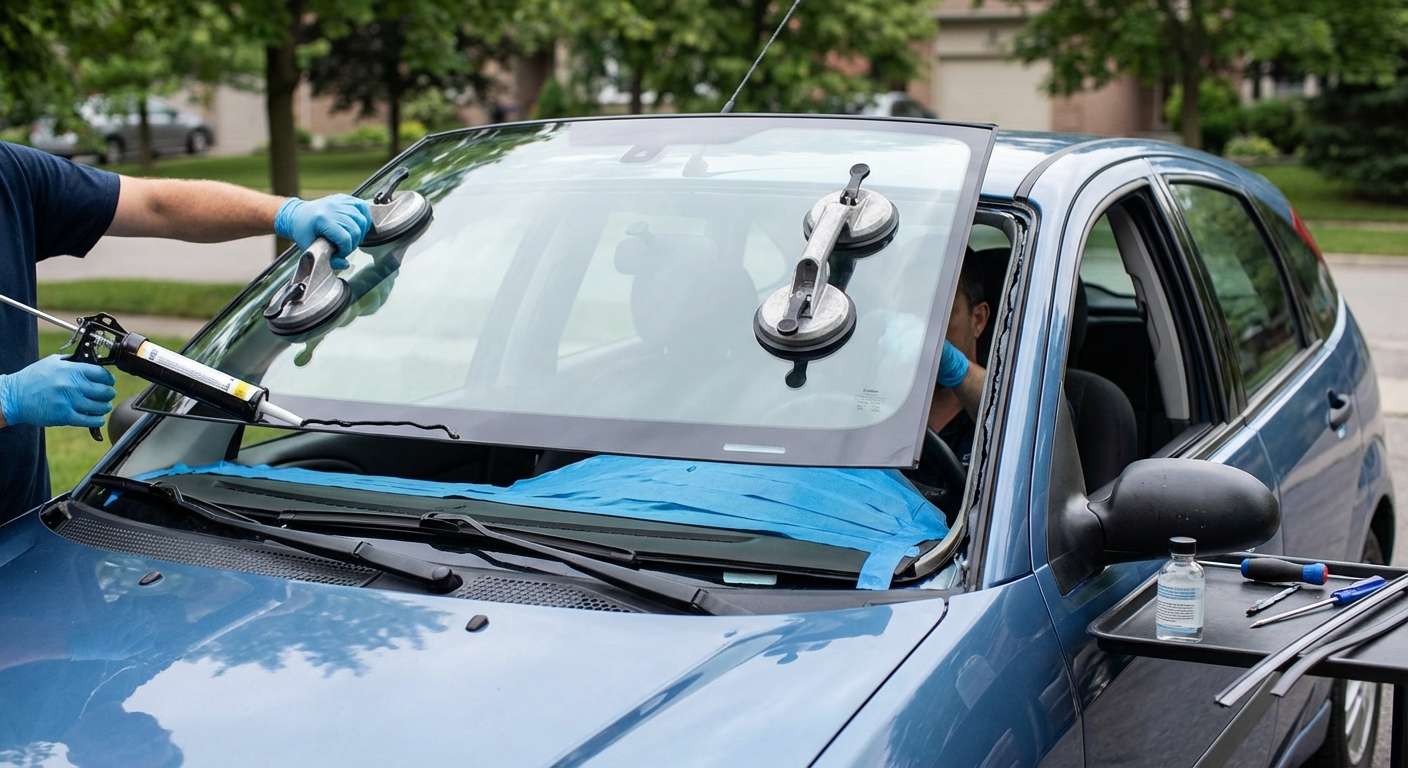 Windshield Replacement for Ford Focus 2000-2007 by Alexwindshield