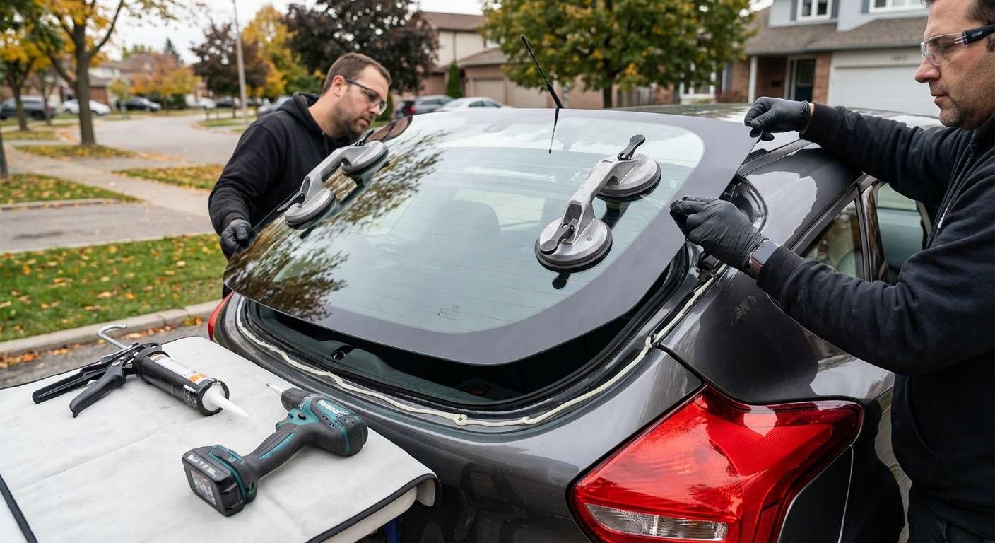Back Glass Replacement for Ford Focus 2012-2018 by Alexwindshield