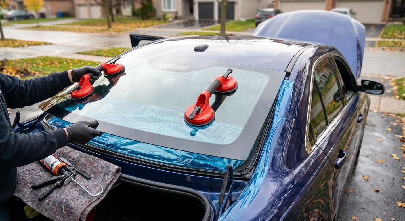 Back Glass Replacement for Ford Taurus 2008-2019 by Alexwindshield