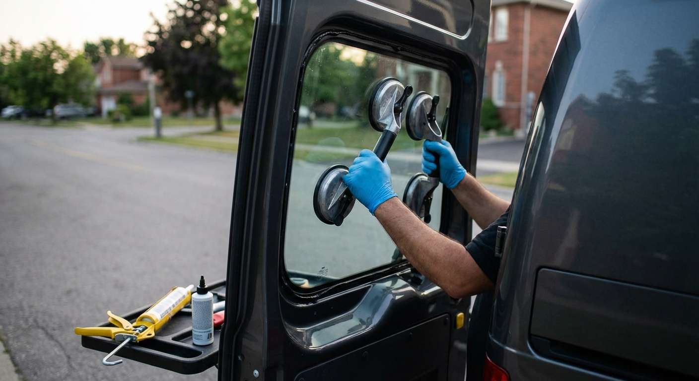 Back Glass Replacement for Ford Transit Connect 2010-2013 by Alexwindshield