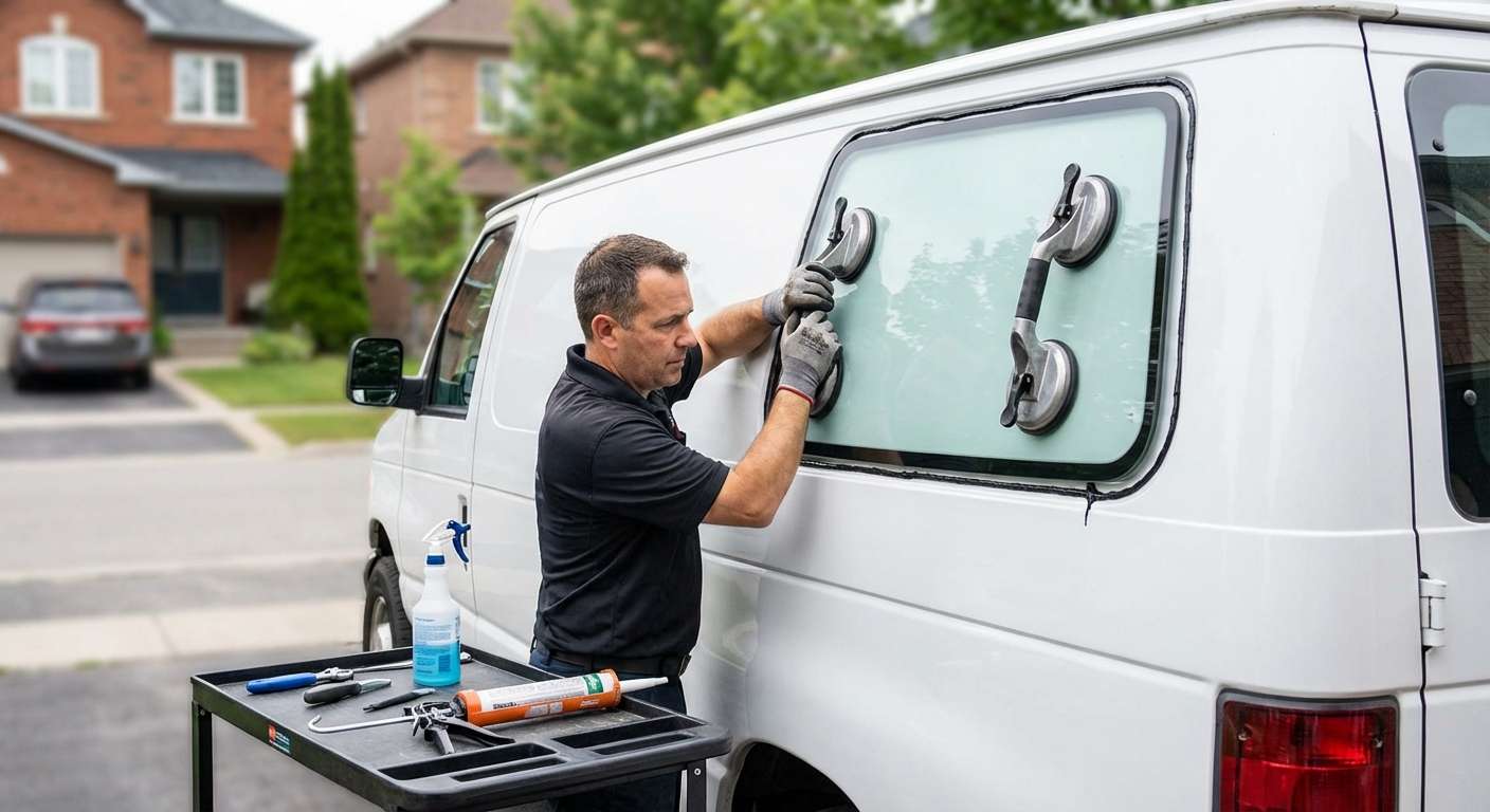 Quarter Glass Replacement for Ford E-Series Van 1992-2024 by Alexwindshield