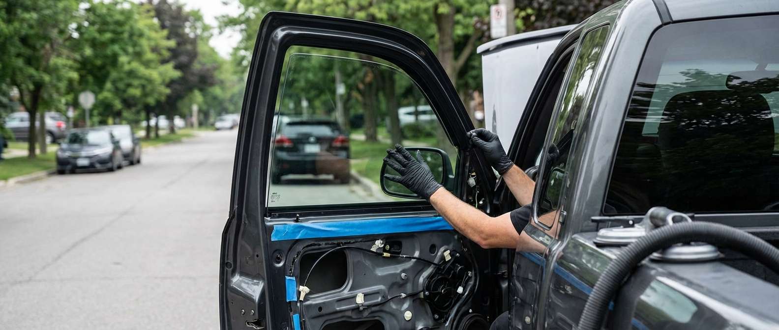 Door Glass Replacement for GMC Sierra 1500 1999-2006 by Alexwindshield