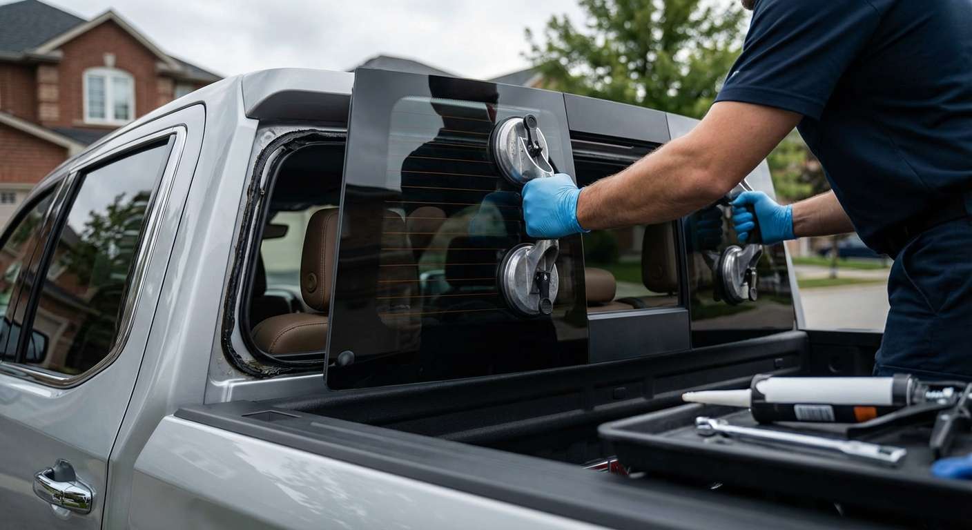 Back Glass Replacement for GMC Sierra 1500 2019-2024 by Alexwindshield