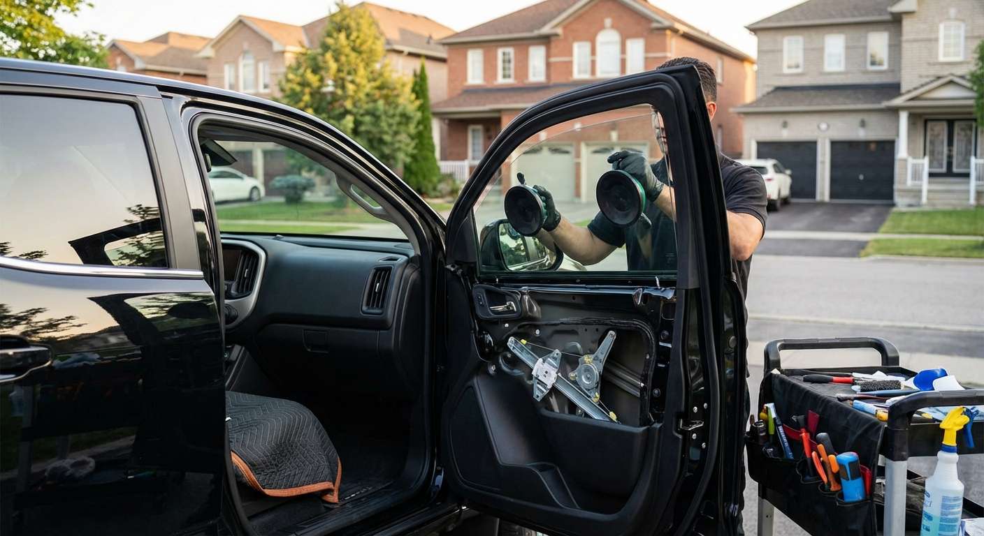 Door Glass Replacement for GMC Canyon 2015-2022 by Alexwindshield