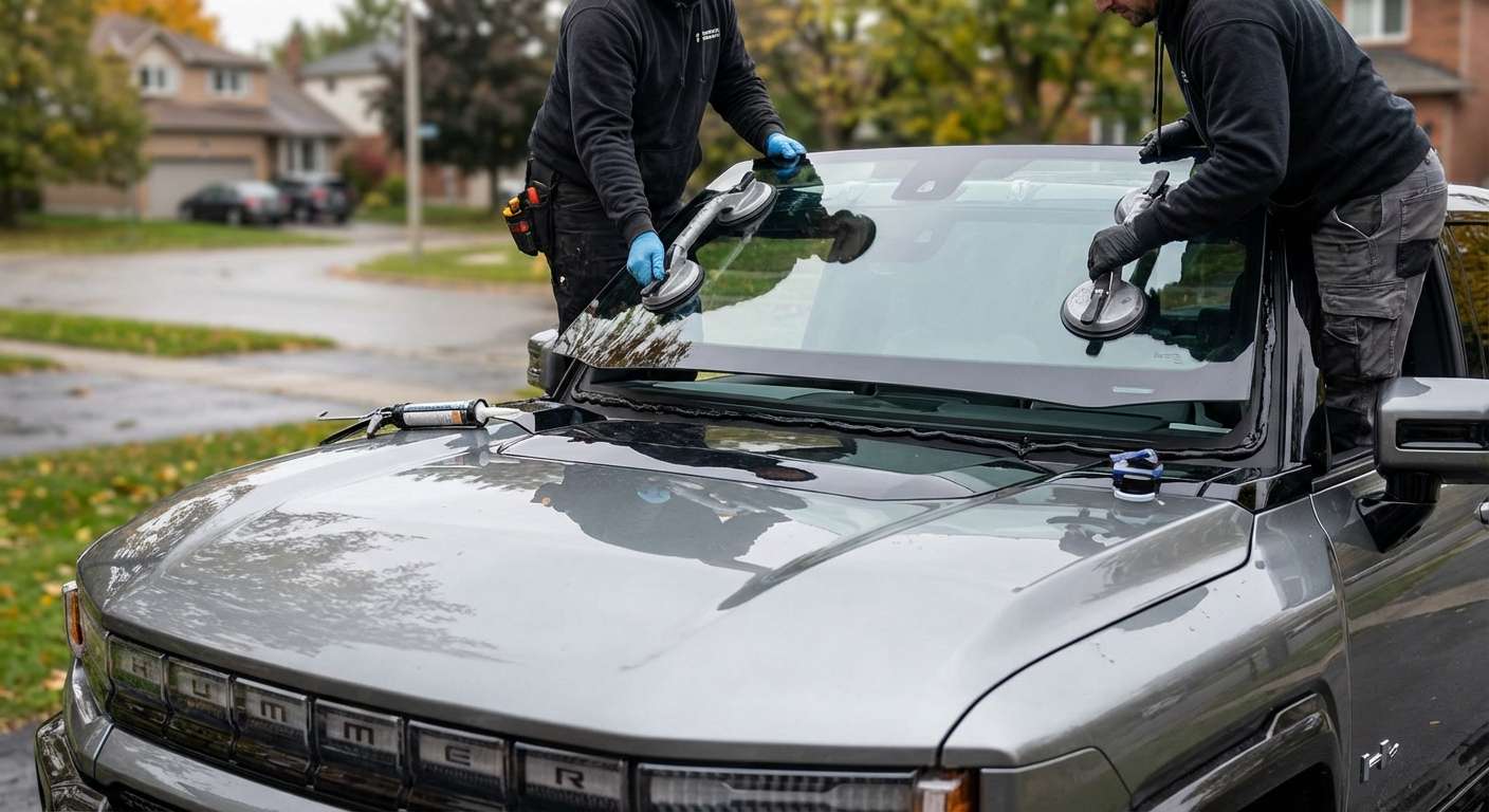 Windshield Replacement for GMC Hummer EV (Pickup/SUV) 2022-2027 by Alexwindshield