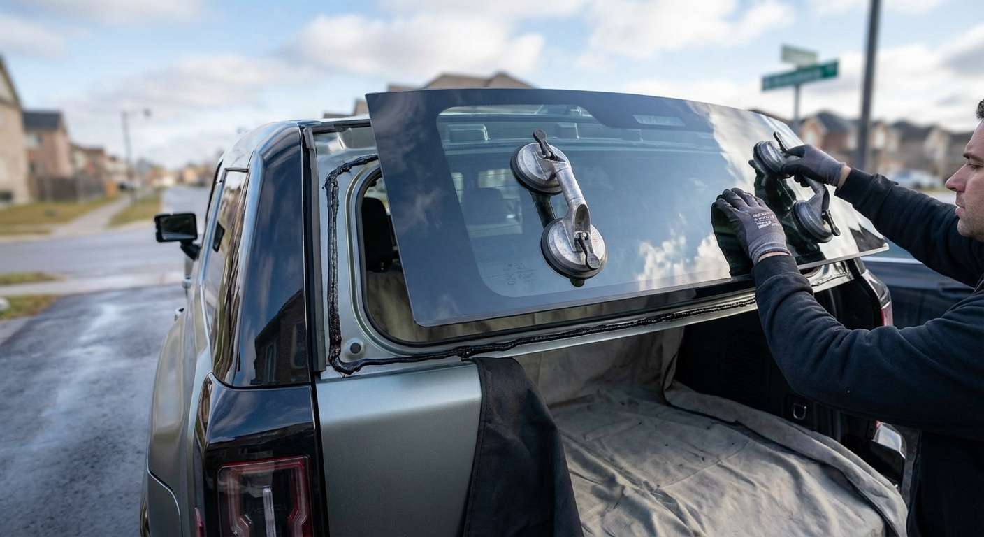 Back Glass Replacement for GMC Hummer EV (Pickup/SUV) 2022-2027 by Alexwindshield