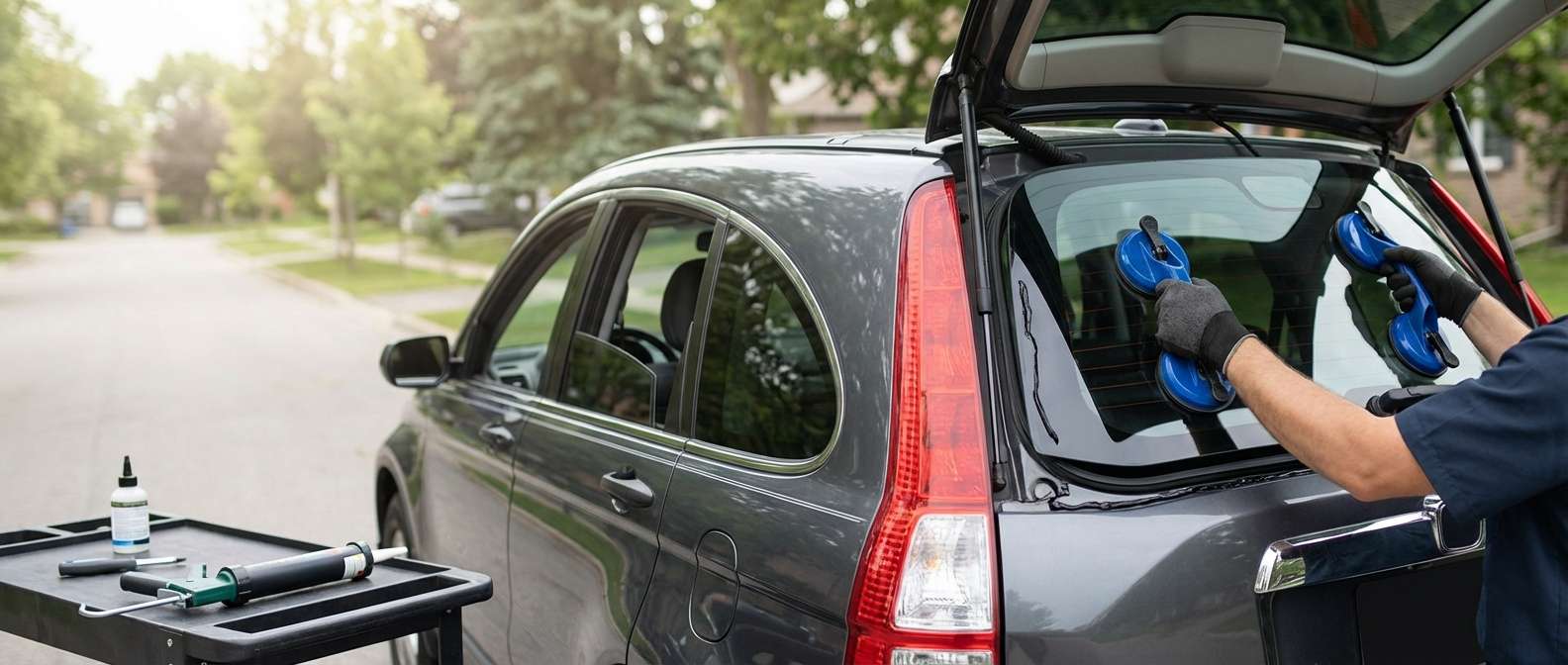 Back Glass Replacement for Honda CR-V 2007-2011 by Alexwindshield