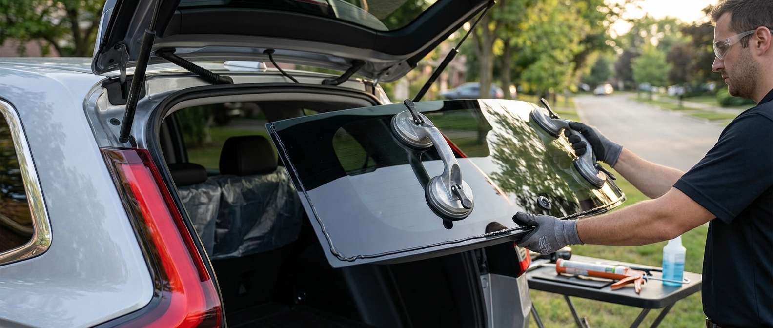 Back Glass Replacement for Honda CR-V 2023-2027 by Alexwindshield