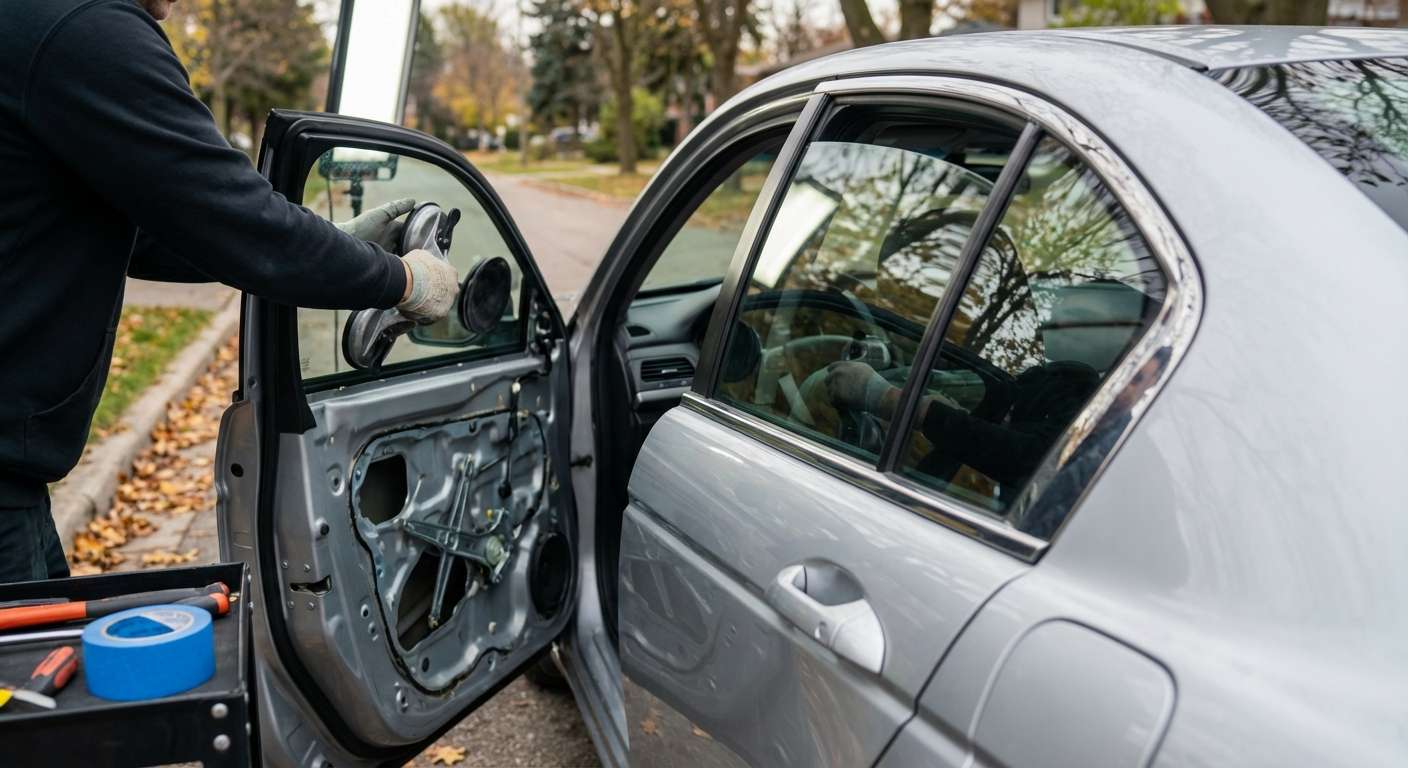 Door Glass Replacement for Honda Accord 2008-2012 by Alexwindshield