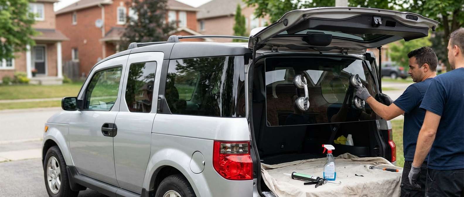Back Glass Replacement for Honda Element 2003-2011 by Alexwindshield