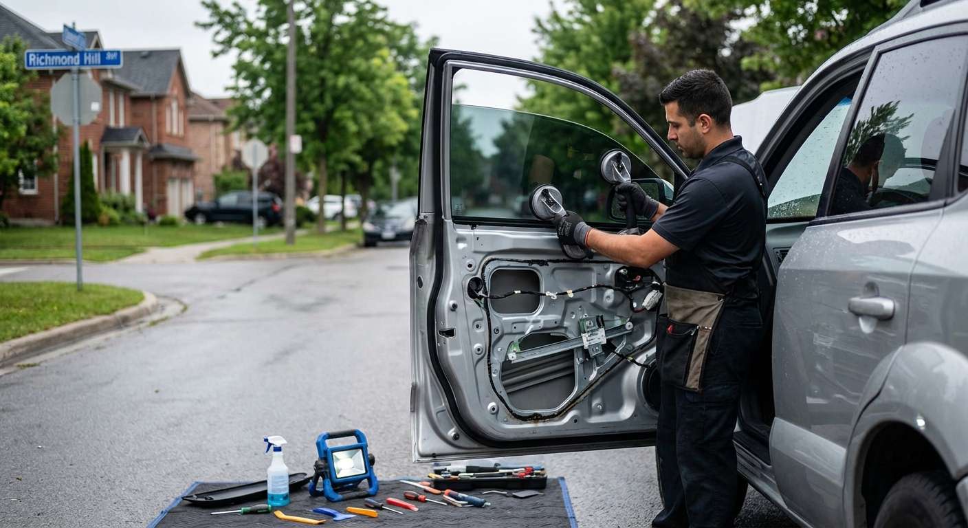 Door Glass Replacement for Hyundai Tucson 2005-2009 by Alexwindshield