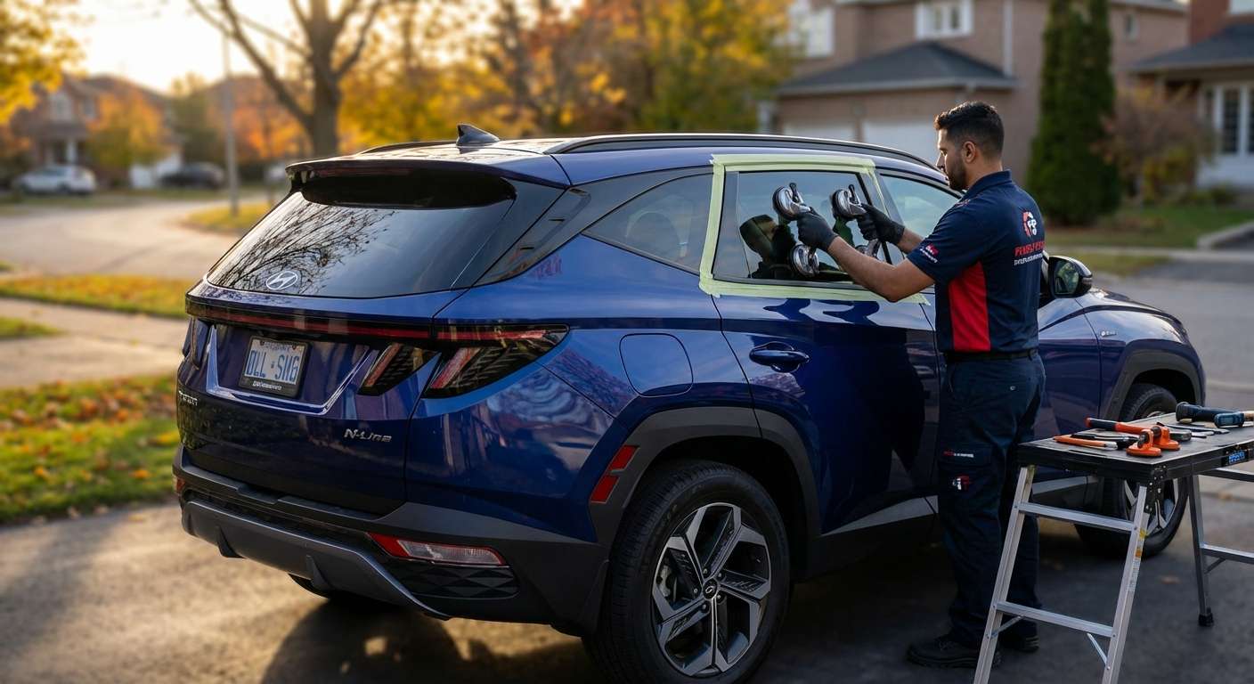 Vent Glass Replacement for Hyundai Tucson 2022-2027 by Alexwindshield