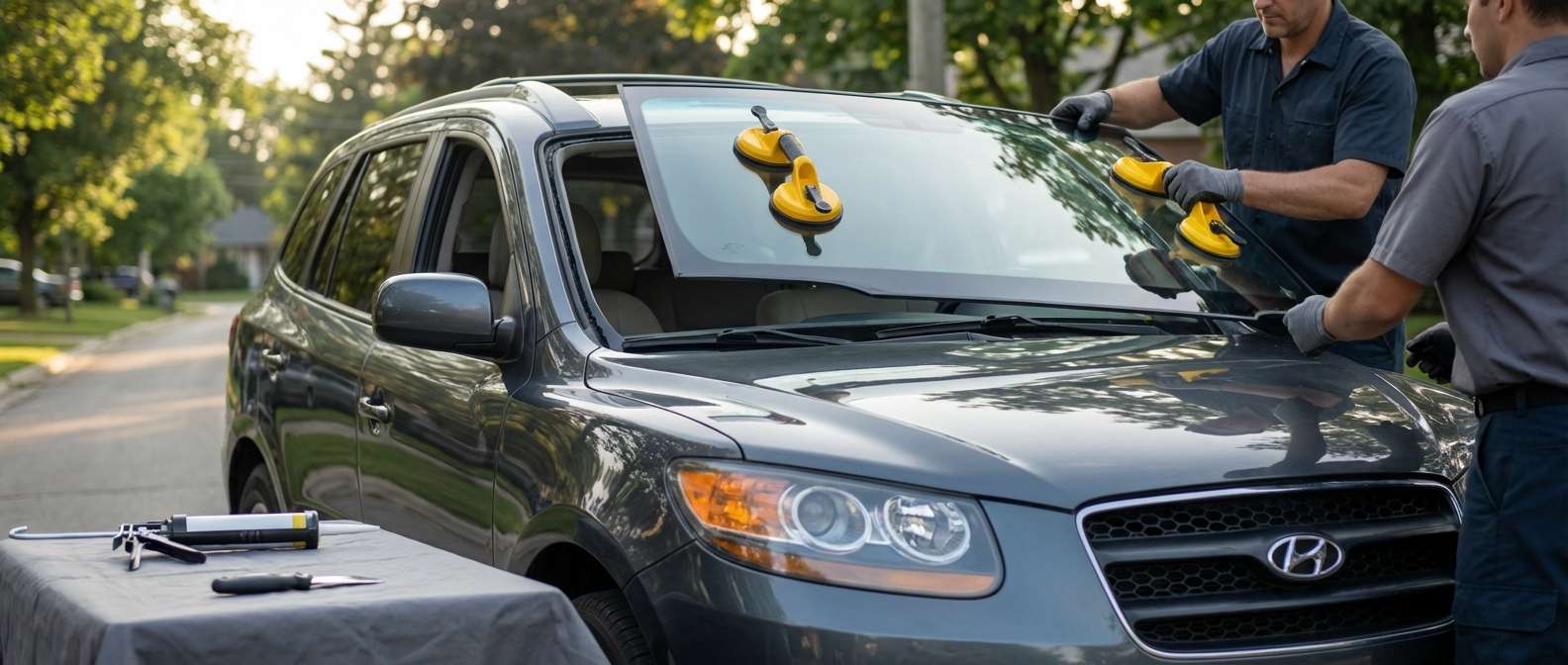 Windshield Replacement for Hyundai Santa Fe 2007-2012 by Alexwindshield