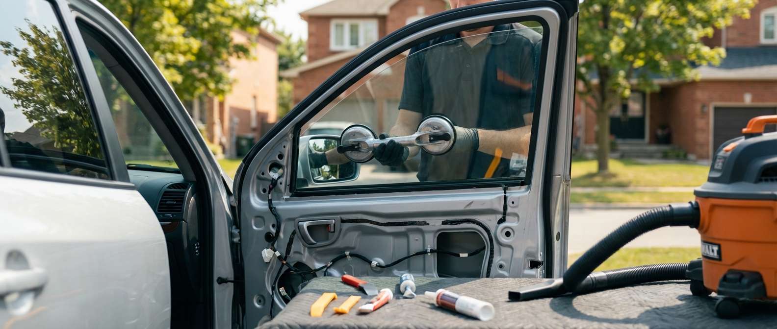 Door Glass Replacement for Hyundai Santa Fe 2007-2012 by Alexwindshield