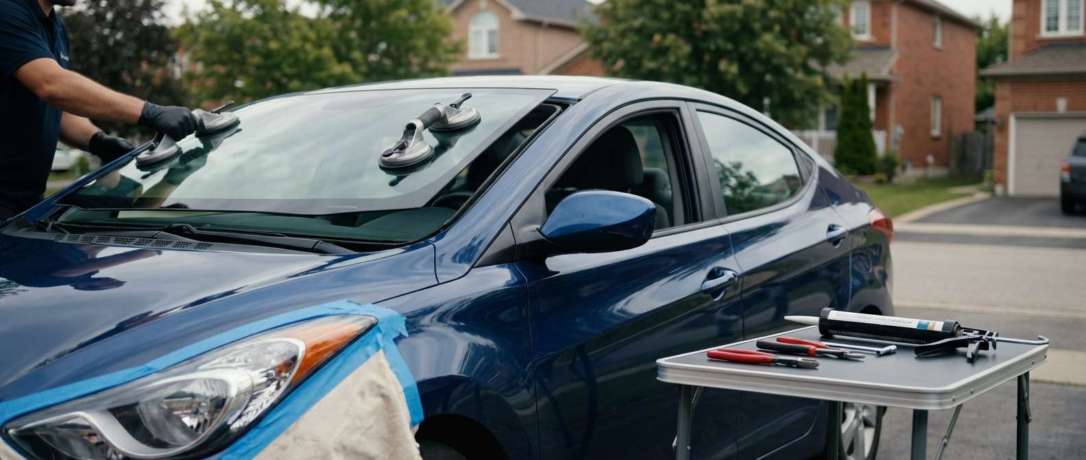 Windshield Replacement for Hyundai Elantra 2011-2016 by Alexwindshield
