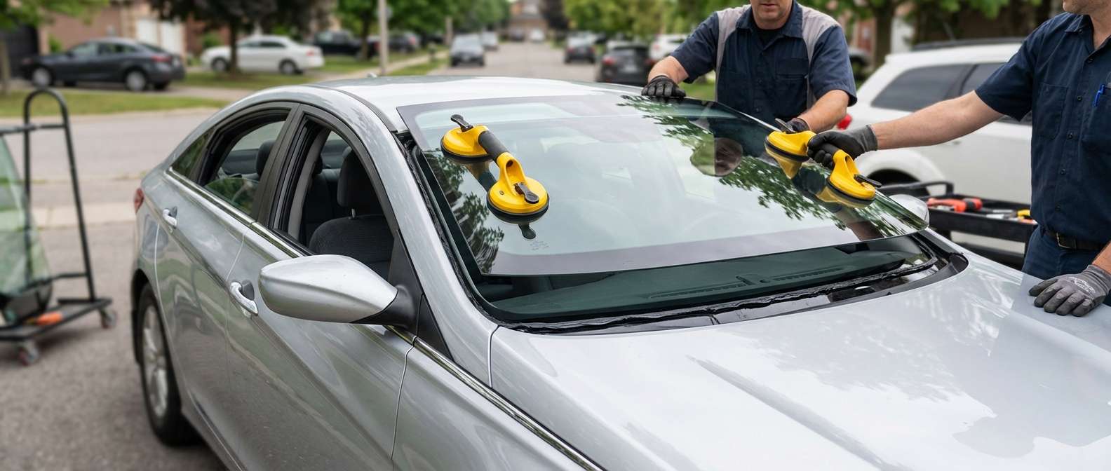 Windshield Replacement for Hyundai Sonata 2011-2014 by Alexwindshield