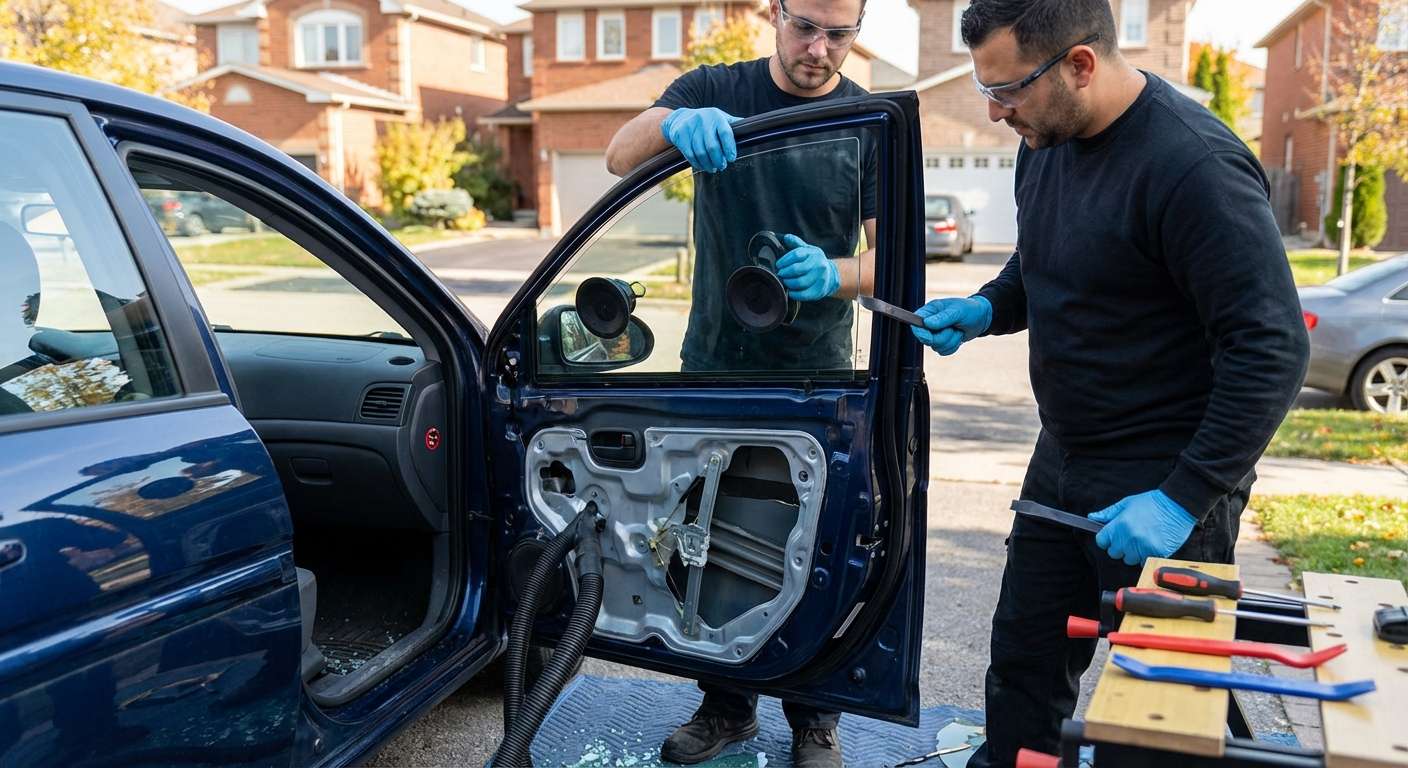 Door Glass Replacement for Hyundai Accent 2006-2011 by Alexwindshield