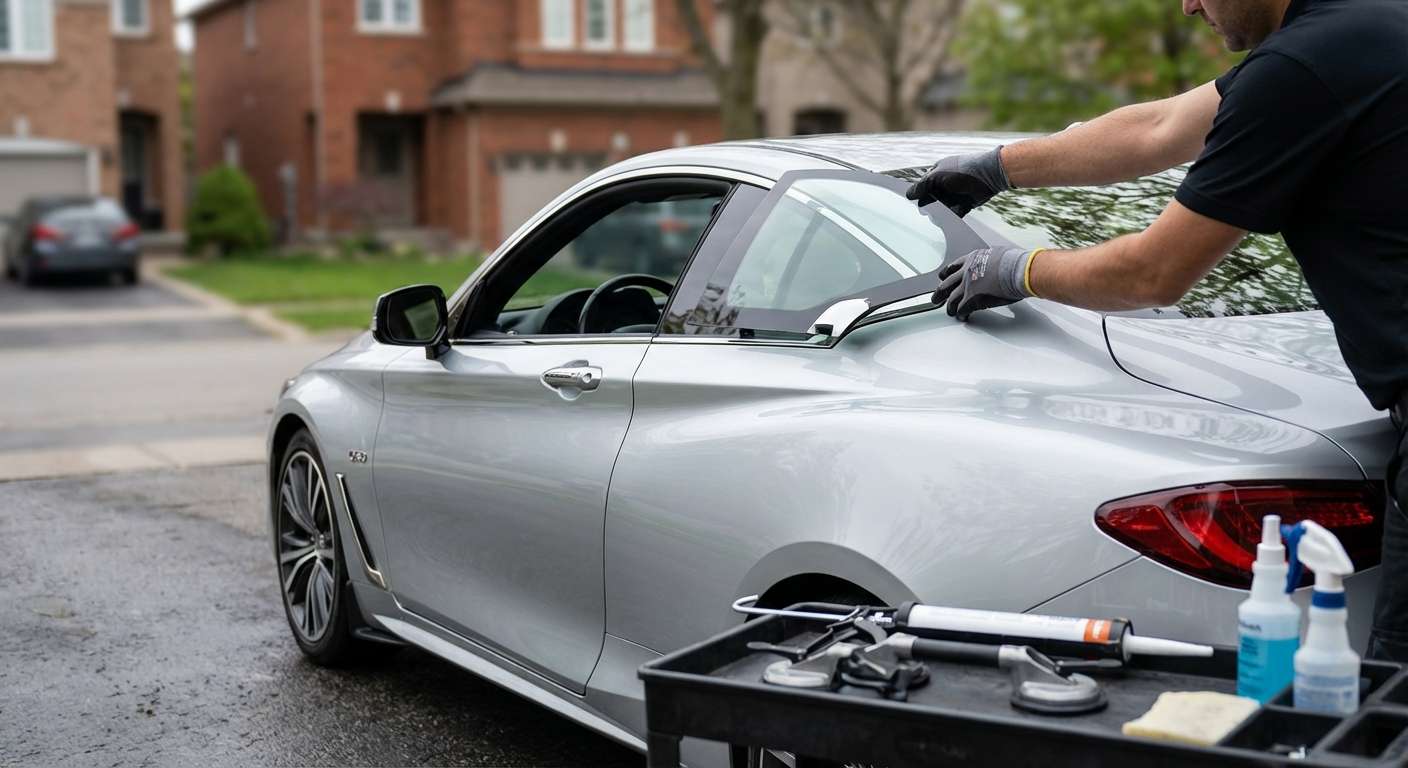Vent Glass Replacement for Infiniti Q60 2017-2022 by Alexwindshield