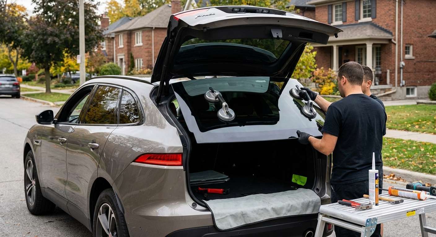 Back Glass Replacement for Jaguar F-Pace 2017-2024 by Alexwindshield