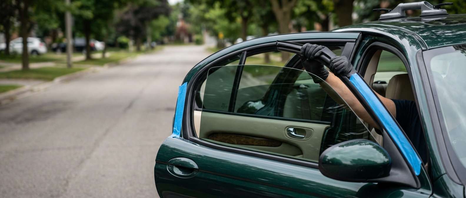 Door Glass Replacement for Jaguar X-Type 2002-2008 by Alexwindshield