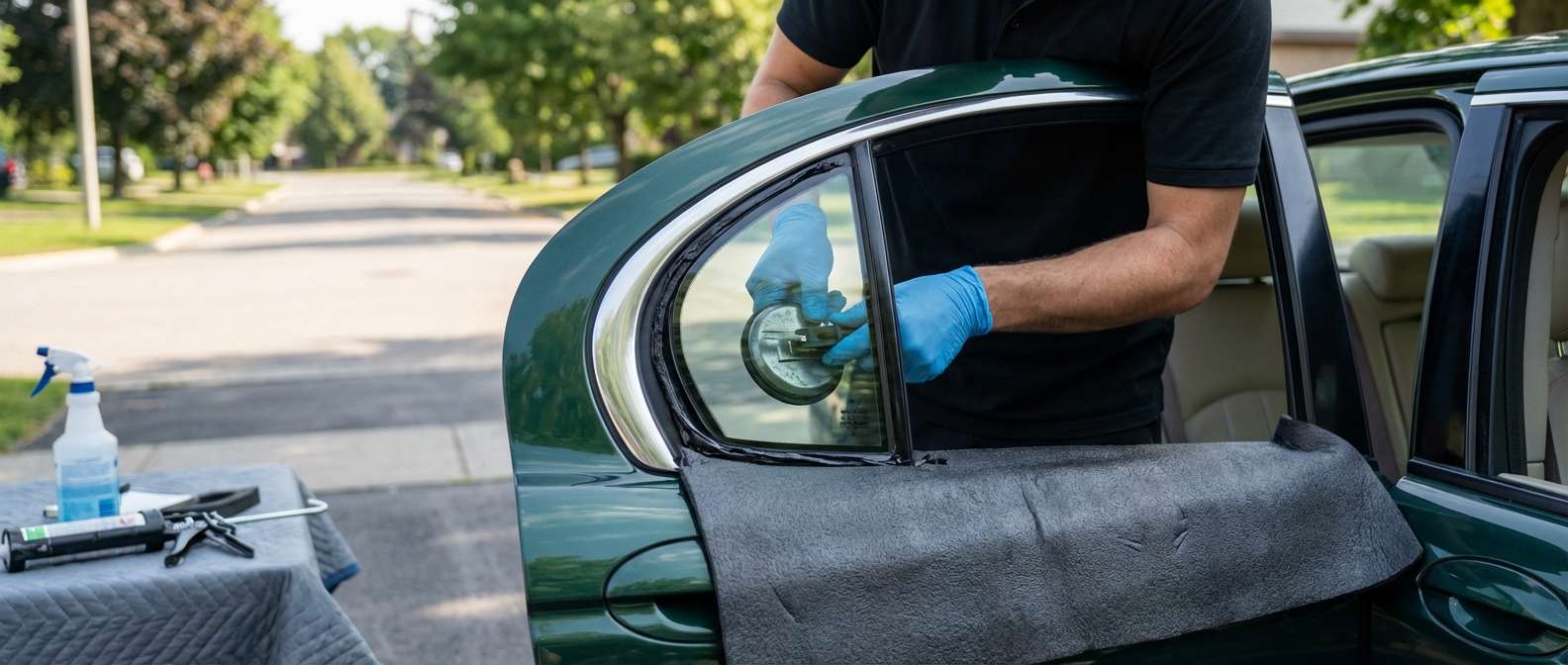 Vent Glass Replacement for Jaguar X-Type 2002-2008 by Alexwindshield
