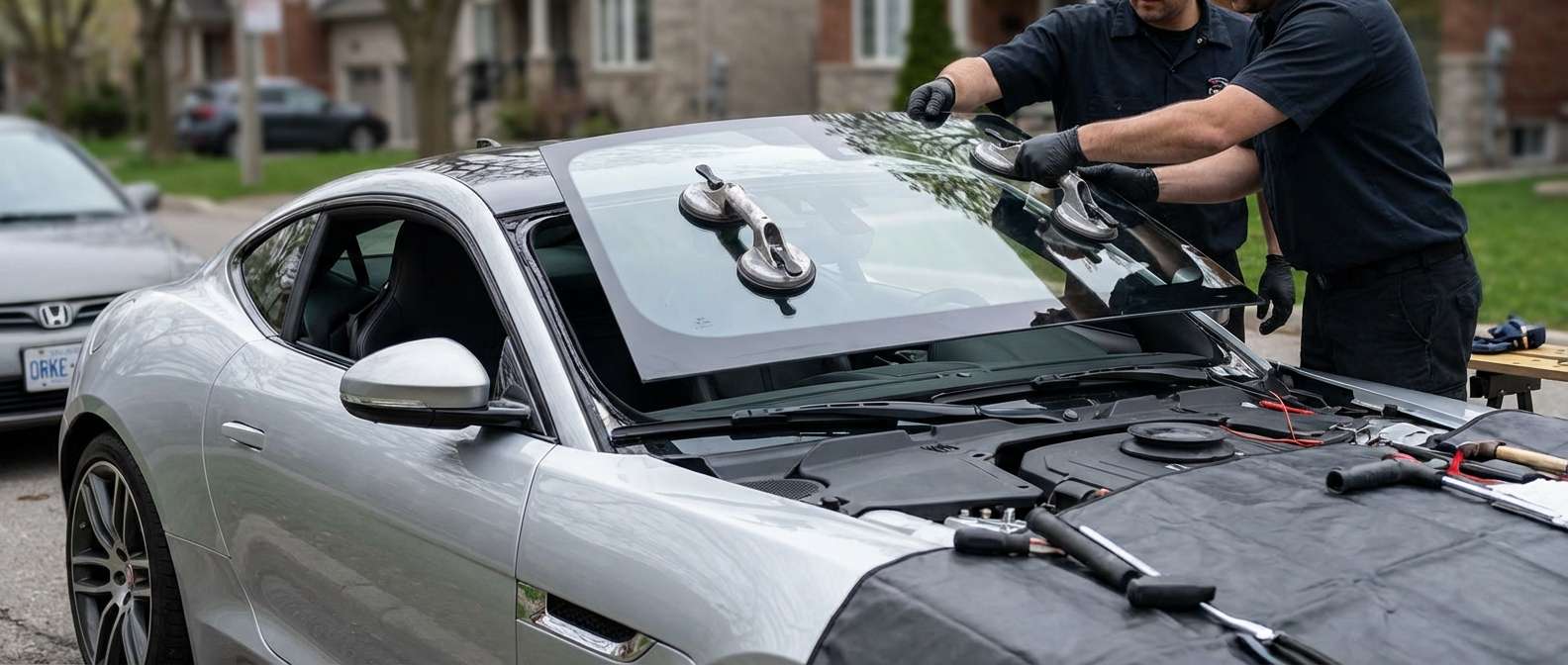 Windshield Replacement for Jaguar F-Type 2014-2024 by Alexwindshield