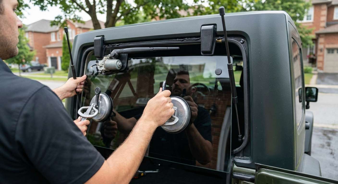 Back Glass Replacement for Jeep Wrangler 2007-2018 (JK) by Alexwindshield