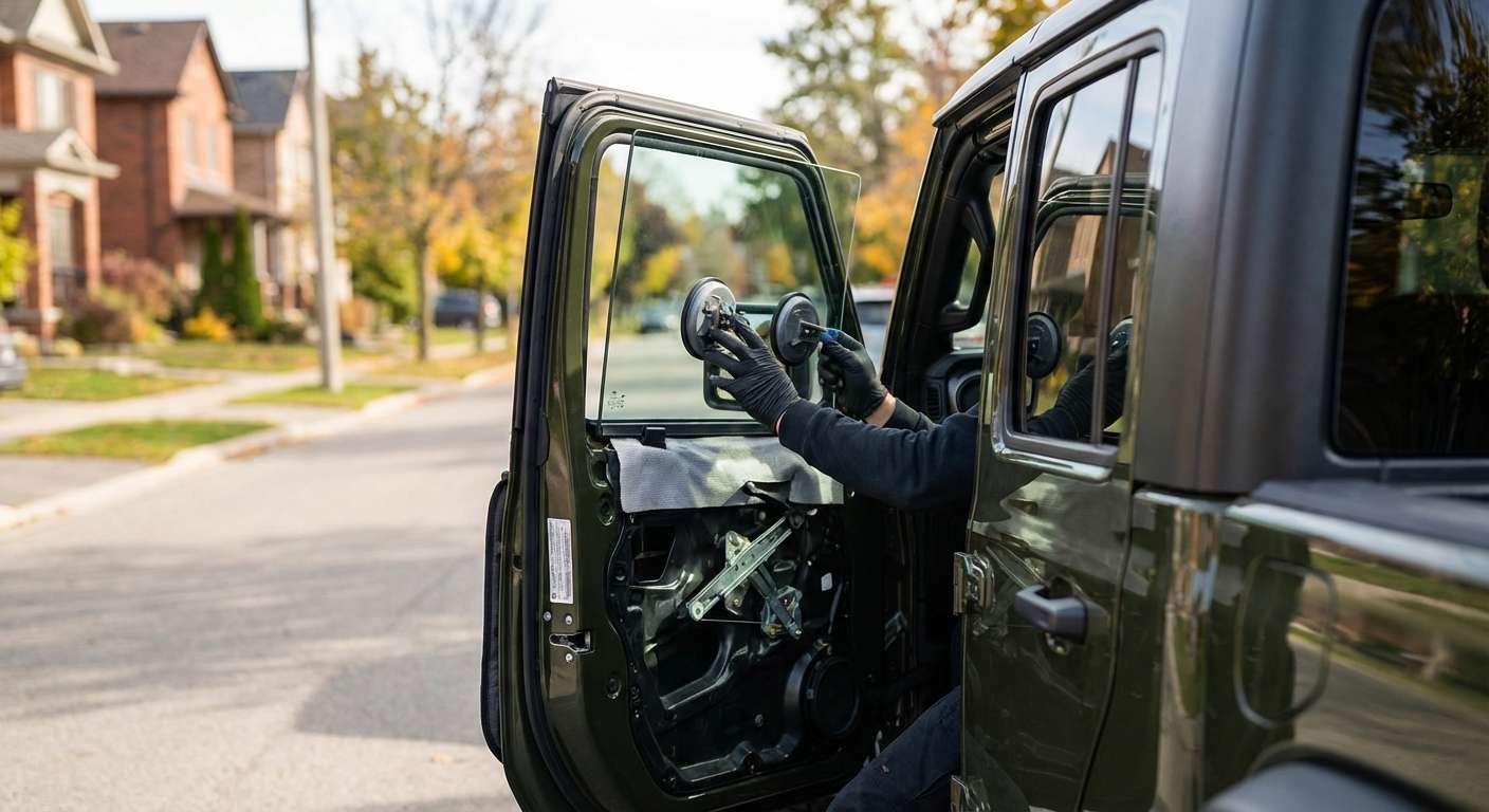 Door Glass Replacement for Jeep Gladiator 2020-2027 (JT) by Alexwindshield