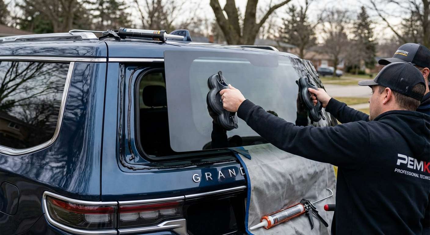 Back Glass Replacement for Jeep Wagoneer / Grand Wagoneer 2022-2027 by Alexwindshield
