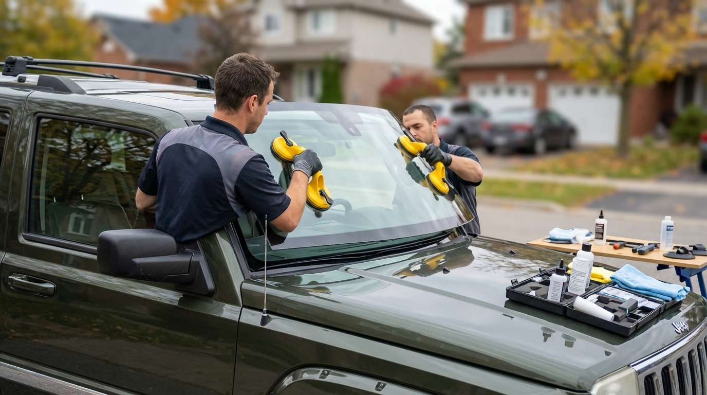 Windshield Replacement for Jeep Commander 2006-2010 (XK) by Alexwindshield