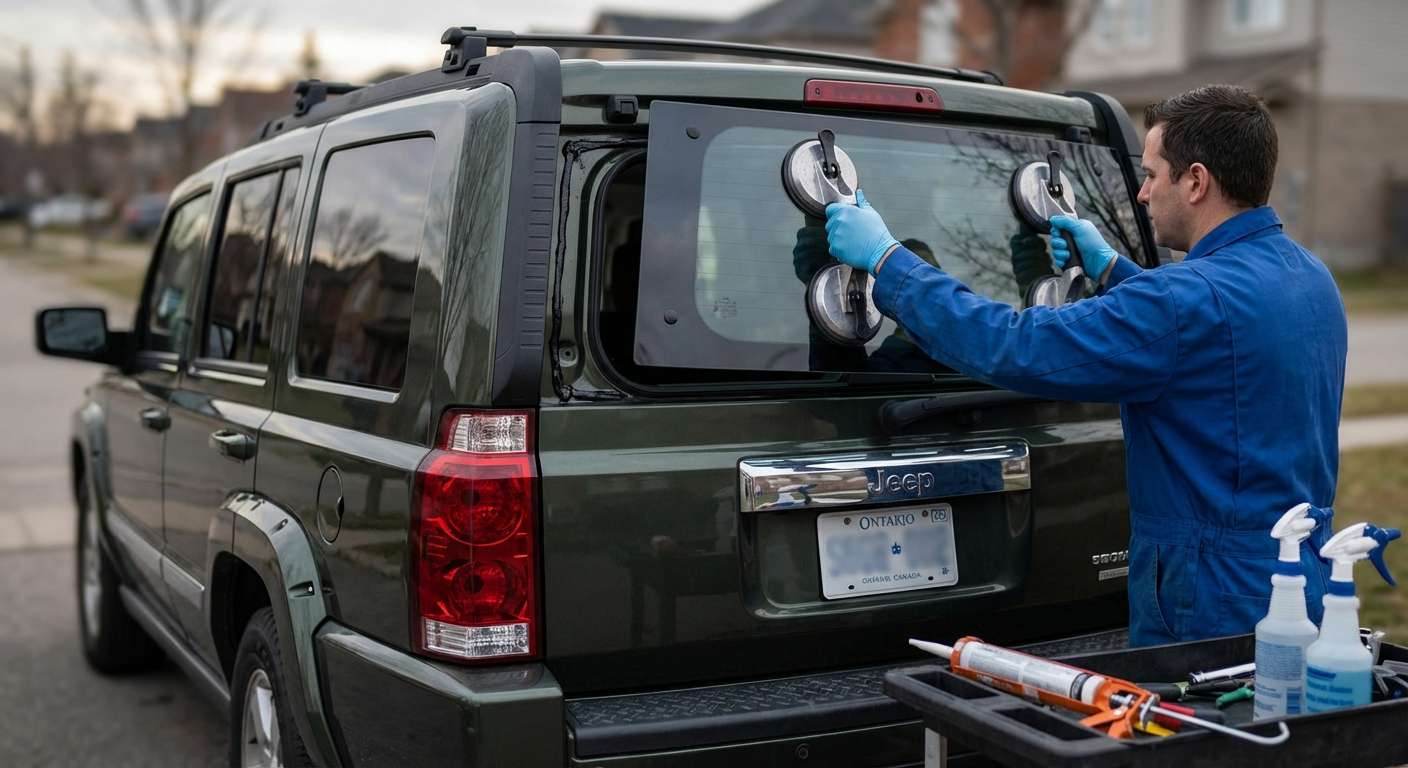 Back Glass Replacement for Jeep Commander 2006-2010 (XK) by Alexwindshield