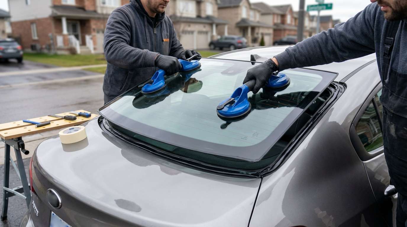 Back Glass Replacement for Kia Forte / Forte5 2014-2018 by Alexwindshield