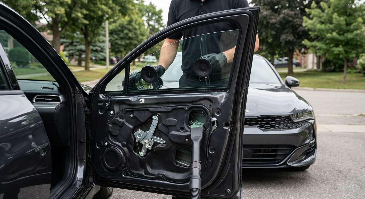 Door Glass Replacement for Kia K5 2021-2027 by Alexwindshield