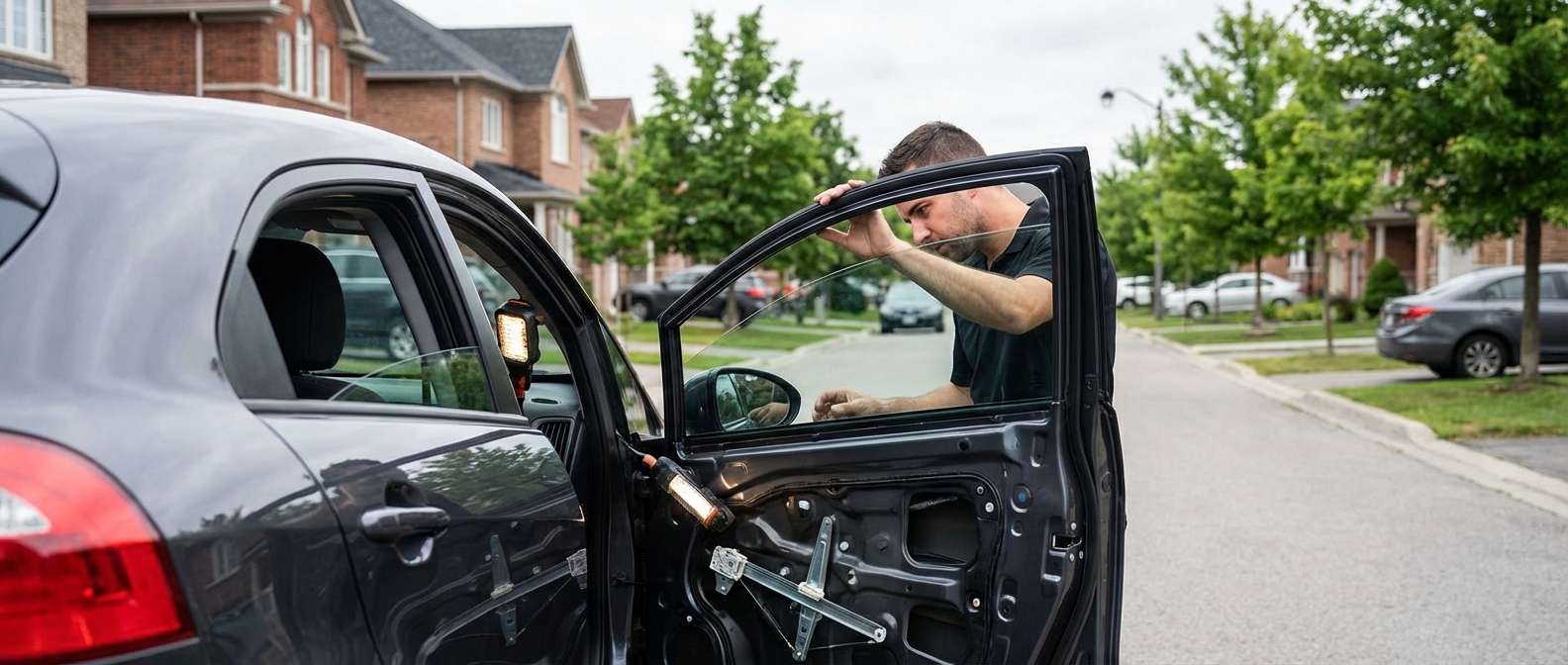 Door Glass Replacement for Kia Rio 2012-2017 by Alexwindshield