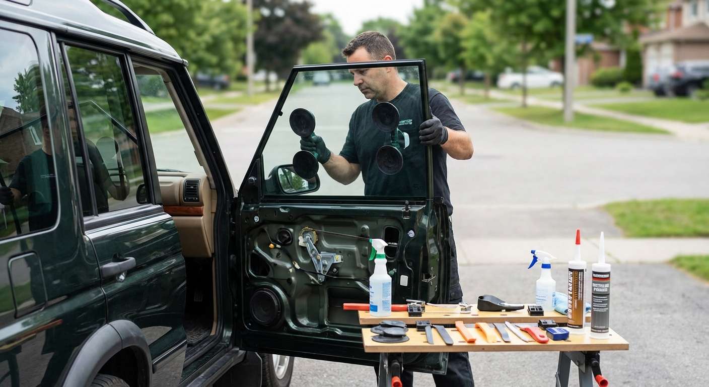 Door Glass Replacement for Land Rover Discovery 2 1999-2004 by Alexwindshield