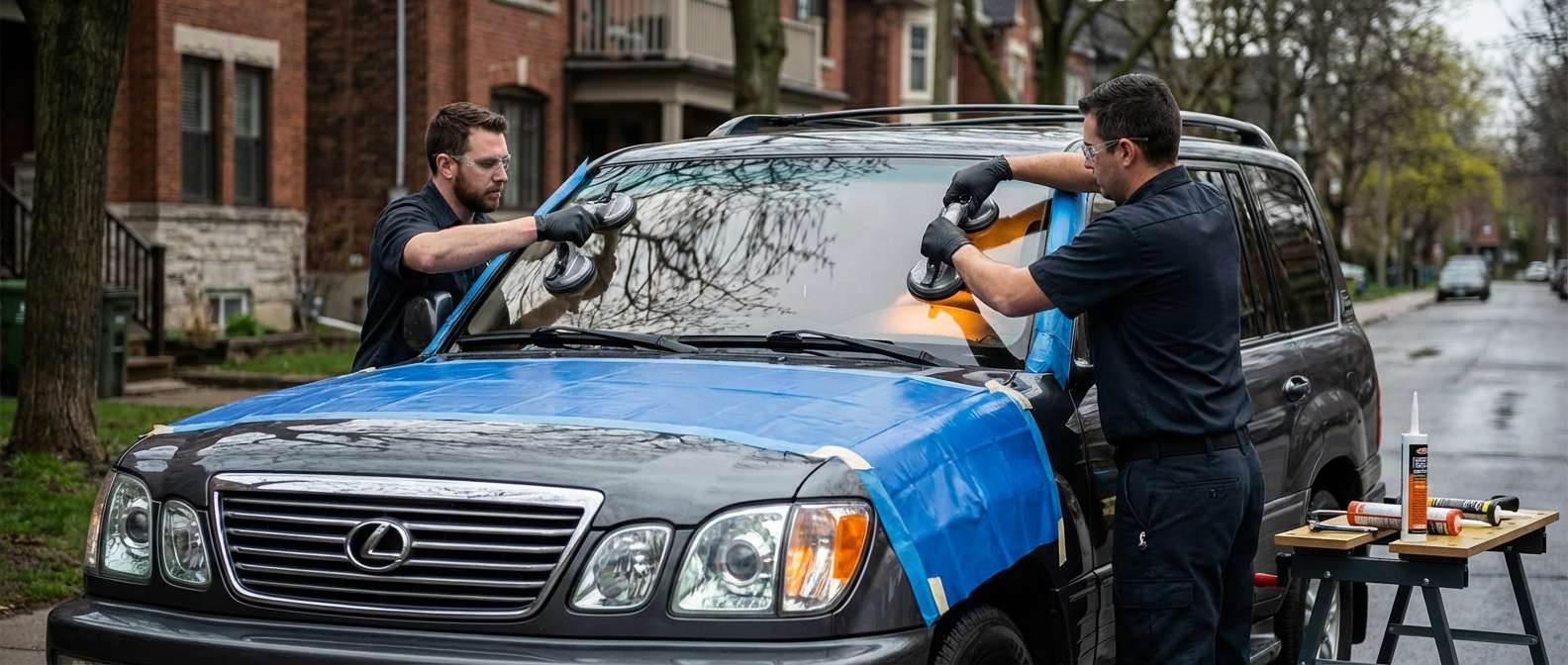 Windshield Replacement for Lexus LX 470 1998-2007 by Alexwindshield