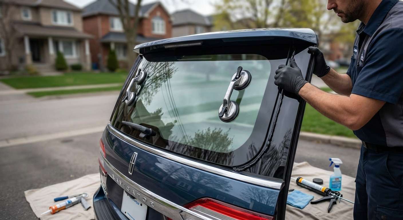Back Glass Replacement for Lincoln Navigator 2025-2027 by Alexwindshield