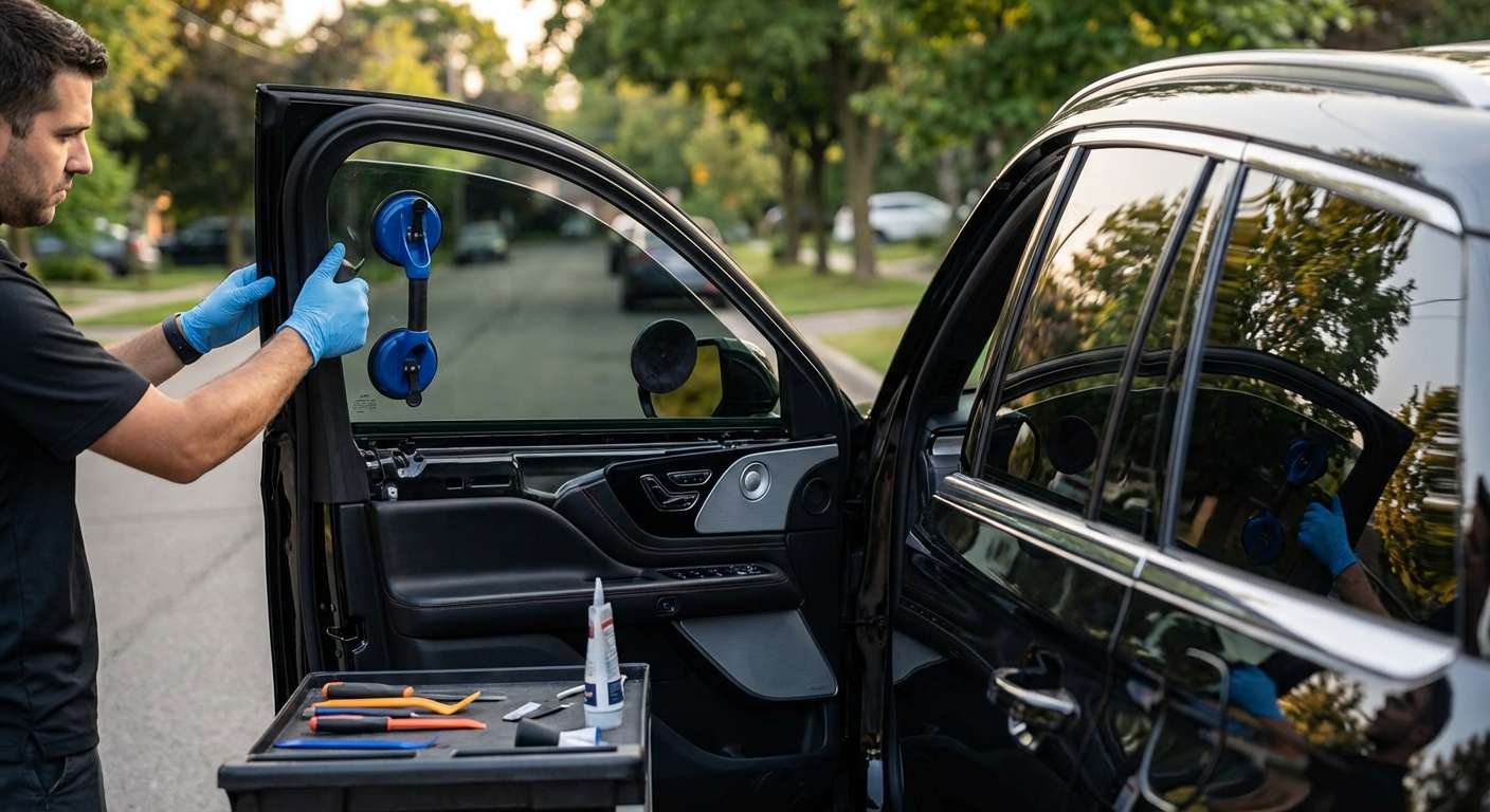 Door Glass Replacement for Lincoln Aviator 2020-2027 by Alexwindshield