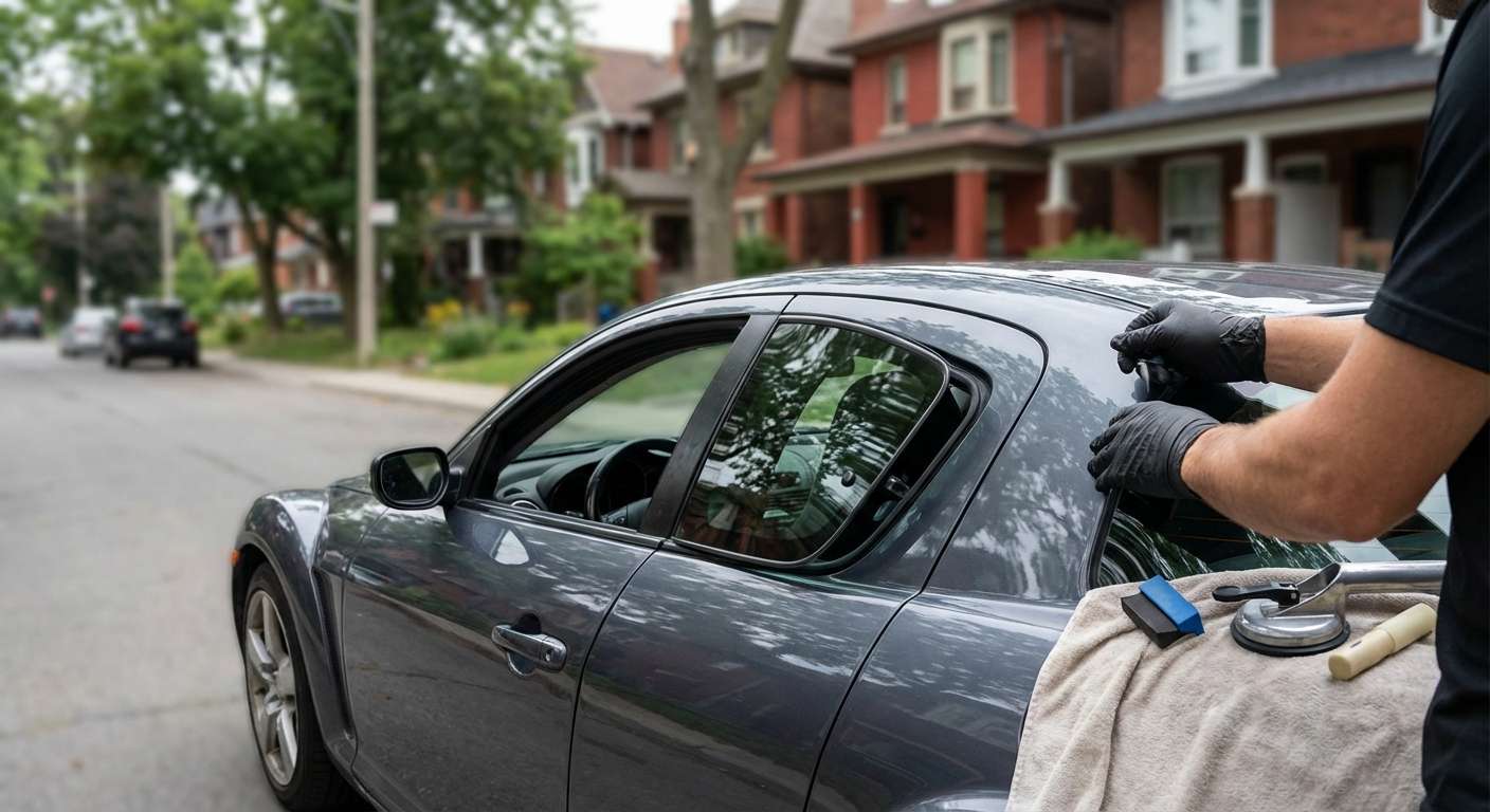 Quarter Glass Replacement for Mazda RX-8 2004-2011 by Alexwindshield