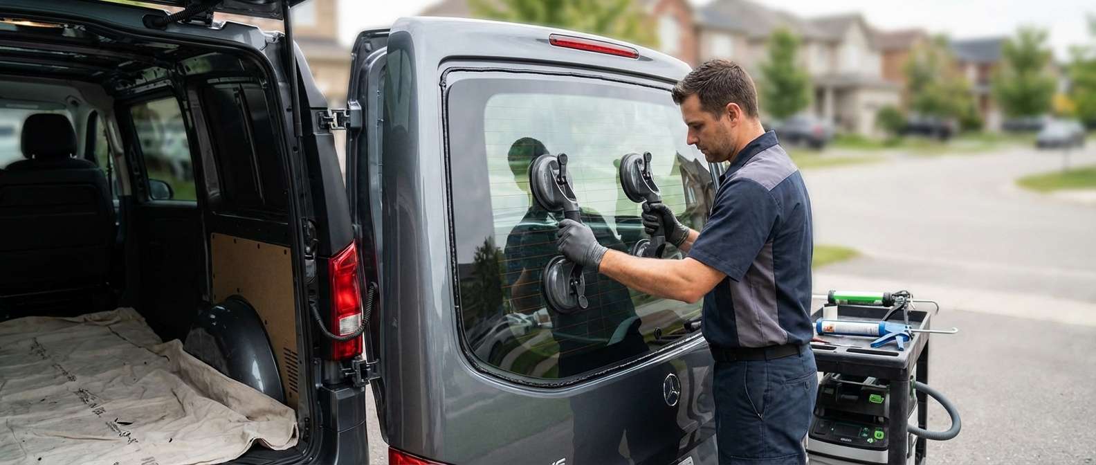 Back Glass Replacement for Mercedes-Benz Metris 2016-2023 by Alexwindshield