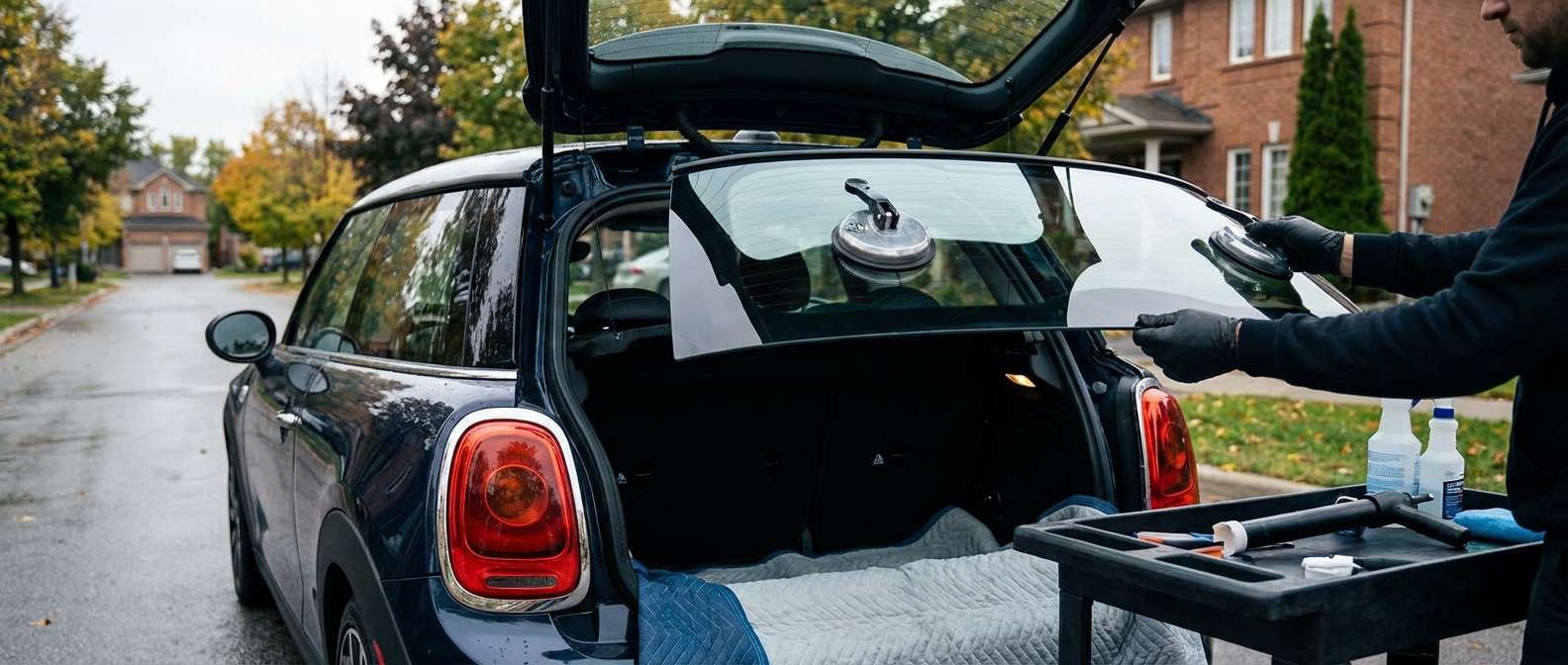 Back Glass Replacement for MINI Cooper / S 2014-2024 (F55/F56) by Alexwindshield