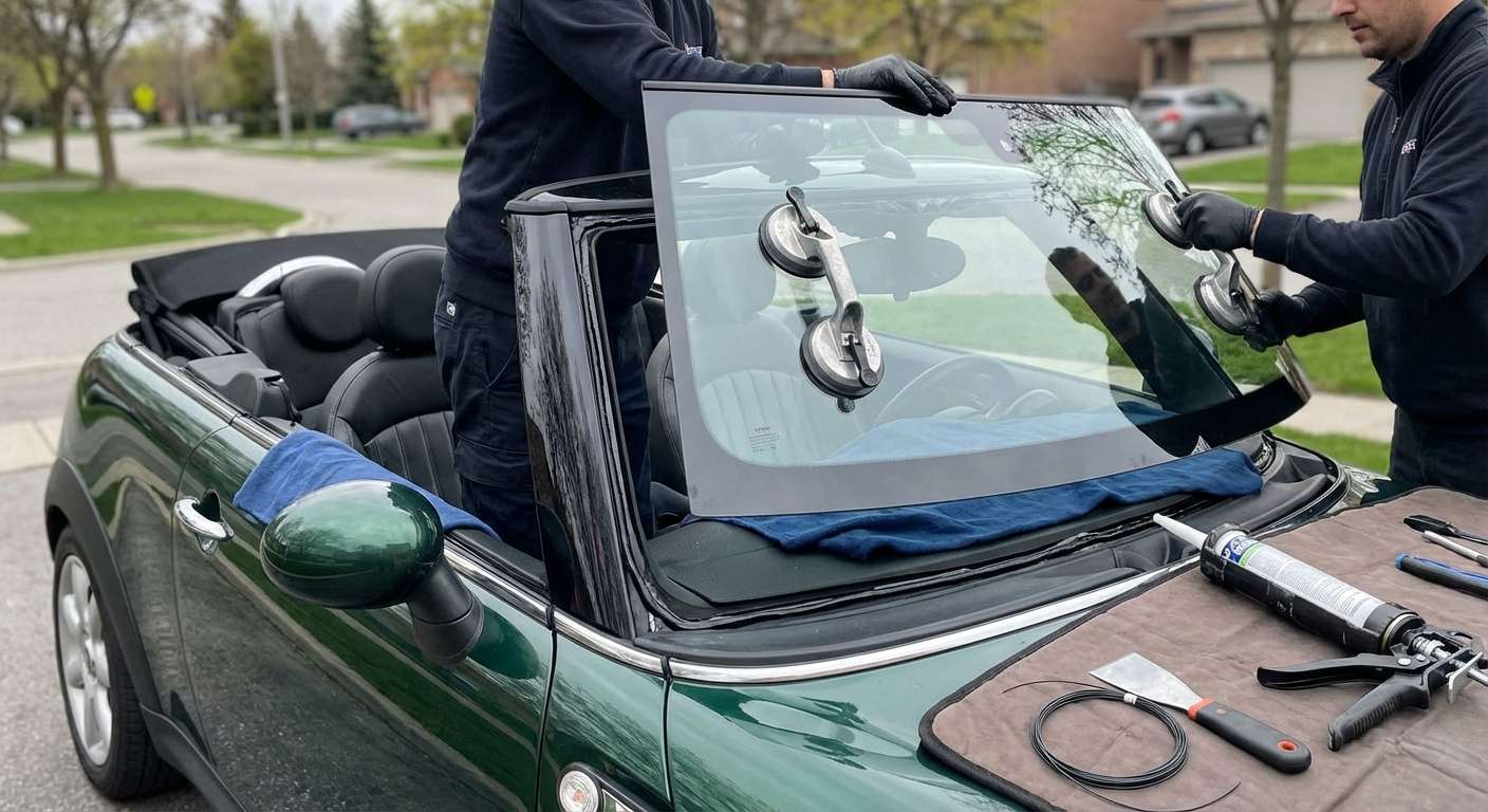 Windshield Replacement for MINI Convertible 2009-2015 (R57) by Alexwindshield