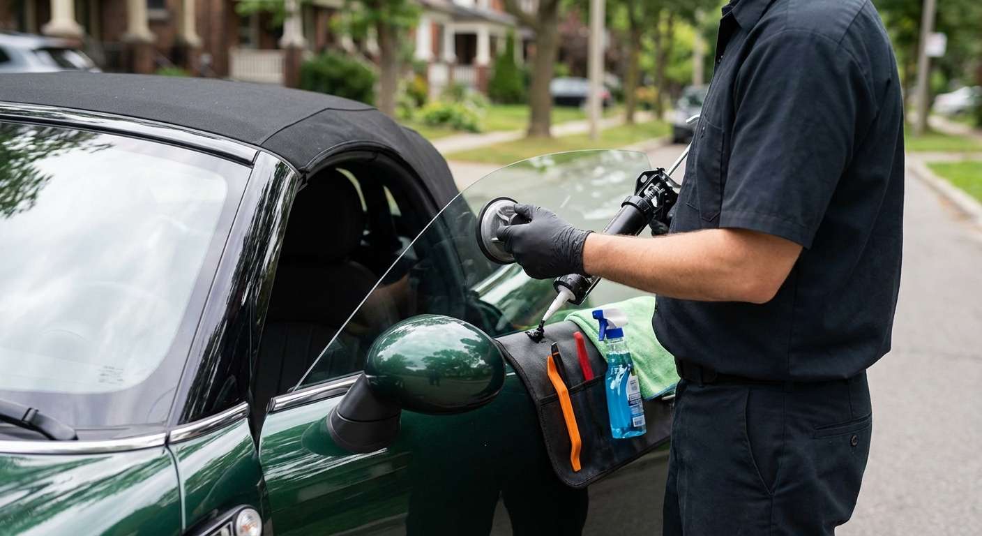 Vent Glass Replacement for MINI Roadster 2012-2015 (R59) by Alexwindshield