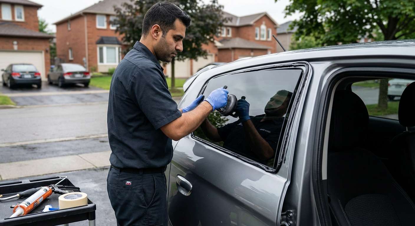 Quarter Glass Replacement for Mitsubishi Mirage 2014-2024 by Alexwindshield