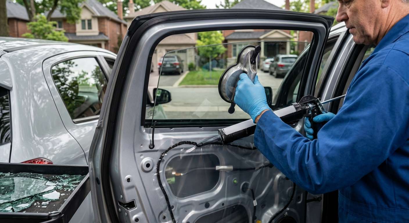 Vent Glass Replacement for Mitsubishi Mirage 2014-2024 by Alexwindshield