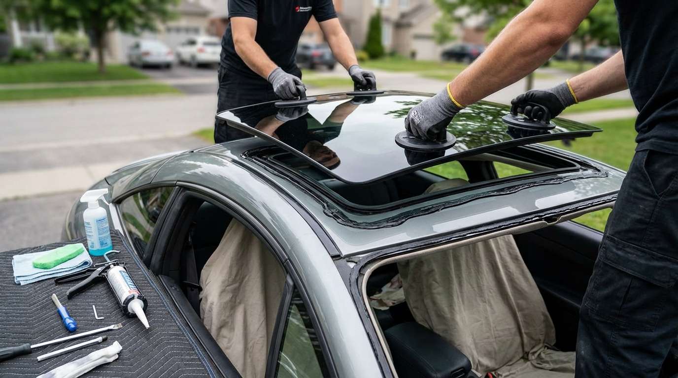 Sunroof Replacement for Mitsubishi Eclipse (Coupe/Conv) 2006-2012 by Alexwindshield